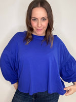 Free People Blue Top
