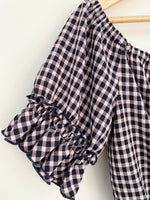RUBY Cropped Gingham Top