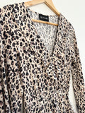 KIVARI 'Stone' Leopard Wrap Dress