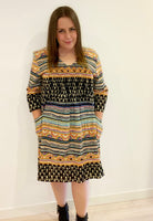 CAKE Boxy Patterned Dress