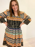 CAKE Boxy Patterned Dress