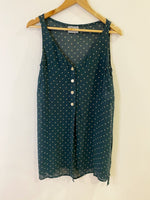Vintage Country Road Forest Green Top/Vest