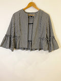 Topshop Checked Open Jacket